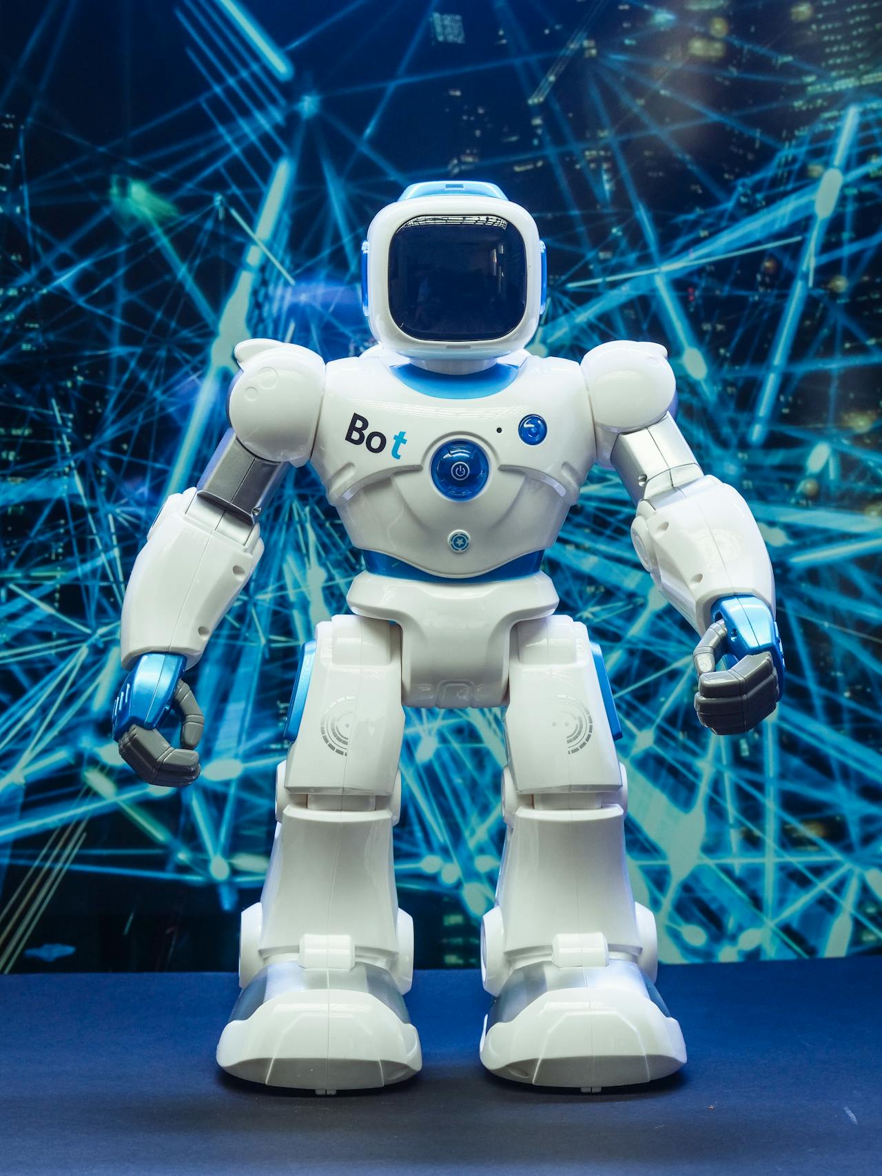 Humanoid robot representing AI bots in identity verification challenges