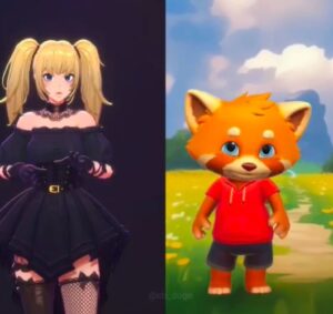 Ani and Bad Rudy characters from Grok 4 AI violence controversy