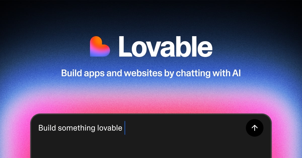 Lovable AI unicorn platform for building apps by chatting with AI