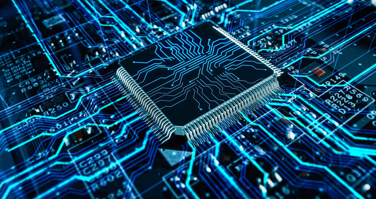 AWS Trainium3 UltraServer AI chip on advanced circuitry representing high-performance AI infrastructure