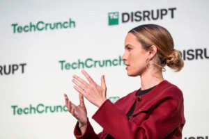 Northwood Space CEO speaking at TechCrunch Disrupt after securing Series B funding and Space Force contract