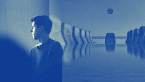 OpenAI audio-first strategy visualizing the shift from screens to voice-based computing interfaces