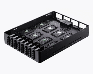 Optical processing unit with multiple photonic chips designed for high-efficiency AI inferencing workloads