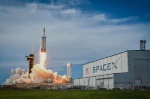 SpaceX rocket launch highlighting the company’s growth ahead of a potential IPO