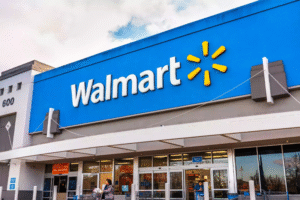 Walmart storefront highlighting the retailer’s AI shopping partnership with Alphabet’s Gemini platform